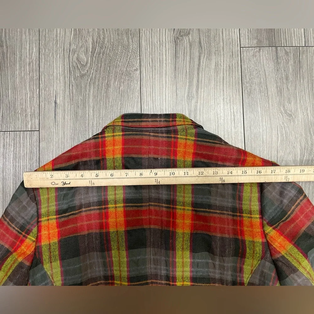 PAUL SMITH Multi Color Plaid Cotton‎ Wool Notch Lapel Sport Coat Size Small